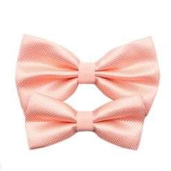 Alternative view of Father & Son Matching Bowtie Set (Peach)