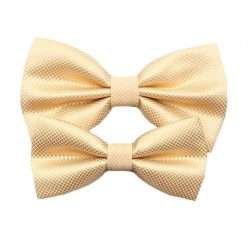 Alternative view of Father & Son Matching Bowtie Set (Golden)