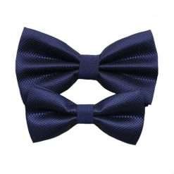Alternative view of Father & Son Matching Bowtie Set (Navy)