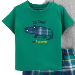 Alternative view of I'm Awesome Boy's Cotton Set