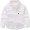 Toddler Boy's Long Sleeve Shirt (White)