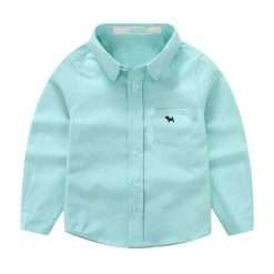 Alternative view of Toddler Boy's Long Sleeve Shirt (Green)