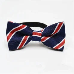Alternative view of Classic Red, White & Navy Boys Bowtie