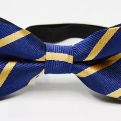 Yellow & Navy Boys Bowtie