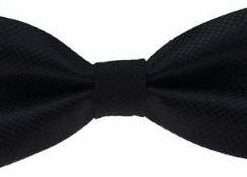 Polka Dot Boys Bowtie (Black on Black)