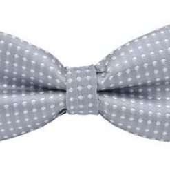 Alternative view of Polka Dot Boys Bowtie (Gray)