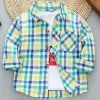 Toddler Boy's Plaid Shirt (Daylight)