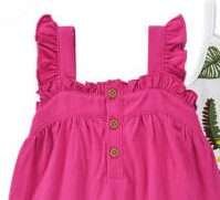 Alternative view of Fuchsia, Denim Blue & Floral 3pc set