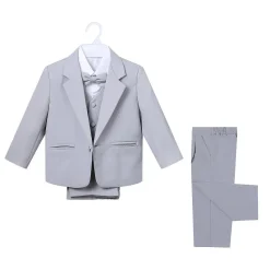 Alternative view of Boy's Suit Set (Light Gray}