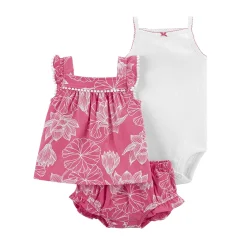 Alternative view of Pretty in Pink Floral 3pc. Set