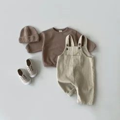 Unisex Corduroy Jumpsuit (Sand)