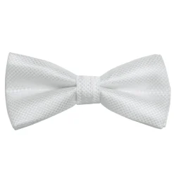 Alternative view of Diamond Pattern Boys Bowties (White)