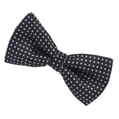 Alternative view of Polka Dot Boys Bowtie (Black)