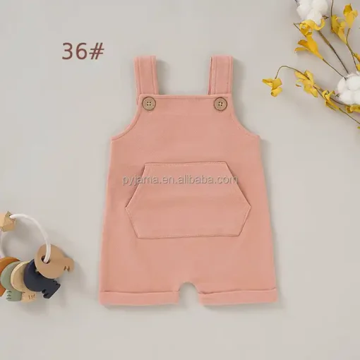 Alternative view of Unisex Baby Overalls (Dusty Pink)