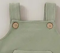 Alternative view of Unisex Baby Overalls (Green)
