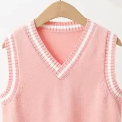 Alternative view of Unisex Sweater Vest (Apricot)