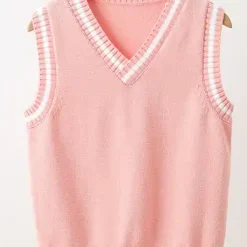 Unisex Sweater Vest (Apricot)
