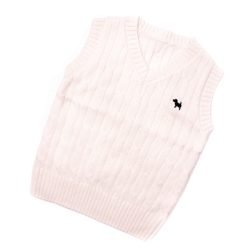 Unisex Woven Sweater Vest (Ivory)