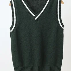 Unisex Sweater Vest (Forest Green)