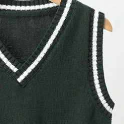 Alternative view of Unisex Sweater Vest (Forest Green)