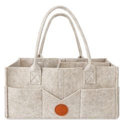 Maliton Diaper Caddy Organizer for Baby Items (Khaki)