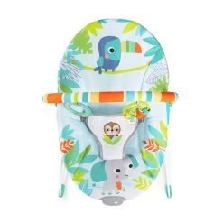 Alternative view of Infant Baby Bouncer with Soothing Vibrations & Removable Toy Bar (Rainforest Vibes)