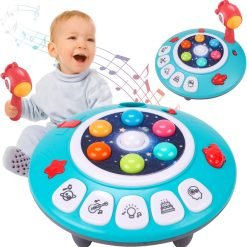 Music Pounding Toys, 8 Modes with Whack A Mole Game, Lullaby Songs & Piano Rhythm Light