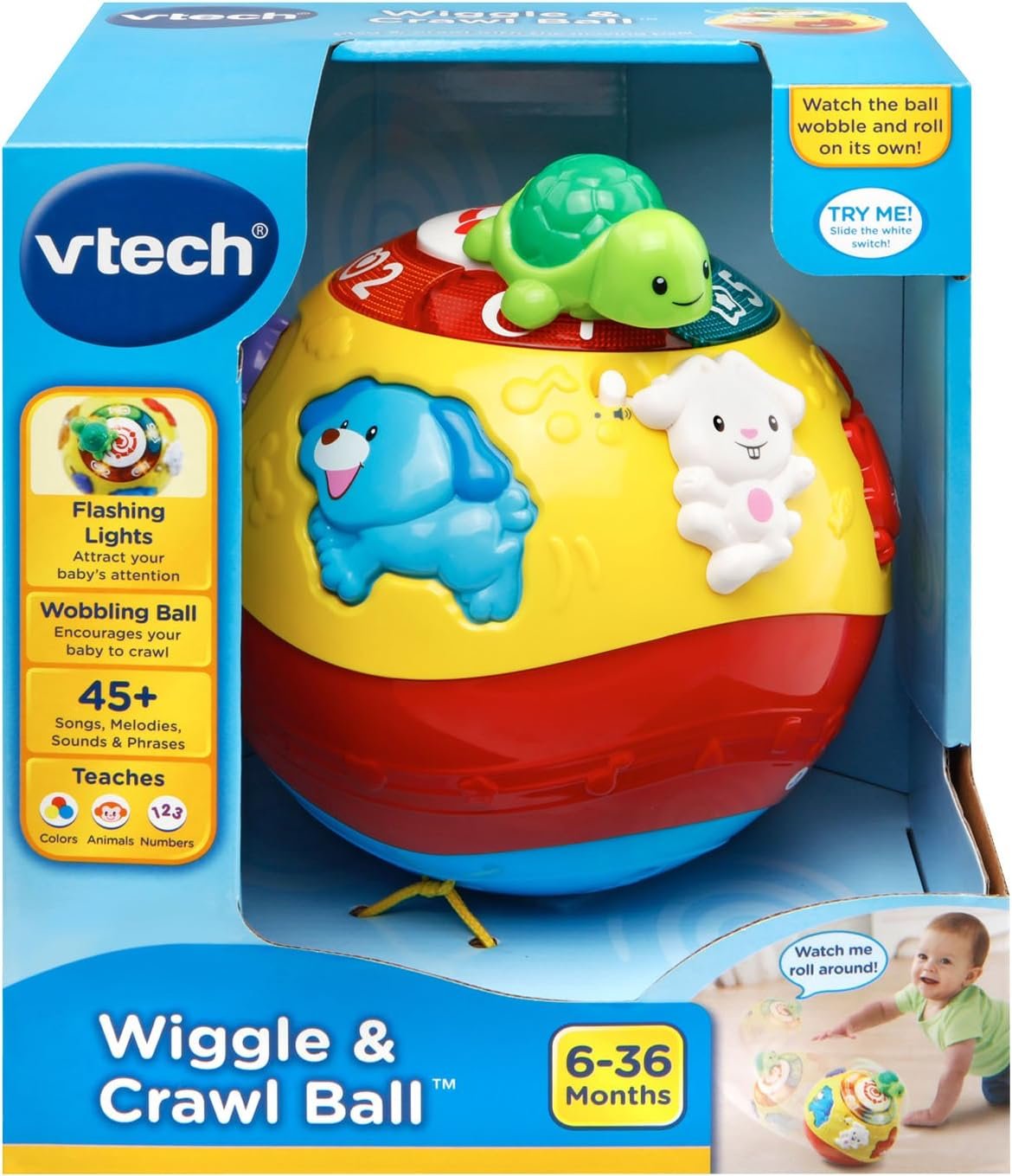 VTech Wiggle and Crawl Ball - Image 8