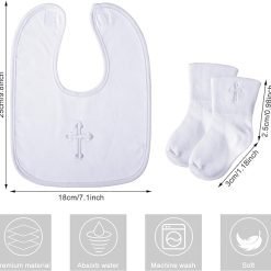 Alternative view of Baby Boy's Christening Bib & Sock Set