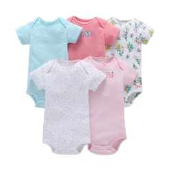 Alternative view of Butterfly and Garden Themed 5pc. Onesie Set (Baby Girl)