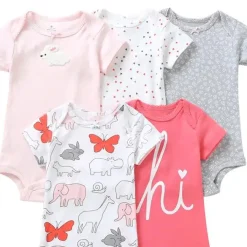 Alternative view of Hello World Themed 5pc. Onesie Set (Baby Girl)