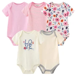 Love Themed 5pc. Onesie Set