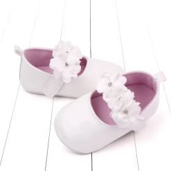 Alternative view of Baby Girl Christening Shoes (Flower Design)