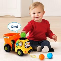 Alternative view of Singing, Talking VTech Drop & Go Push/Pull Dump Truck (Yellow/Orange)