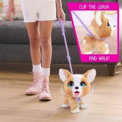 Alternative view of furReal Poop-A-Lots Corgi Interactive 8-inch Walking Plush Stuffed Animal, Pooping Puppy with Leash, 14-pieces, Kids Toys for Ages 4 Up
