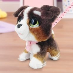 Alternative view of furReal Walk-A-Lots Bernedoodle Interactive Toy, 8-inch Walking Plush Puppy with Sounds