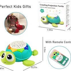 Alternative view of 5 in 1 Musical Projector Turtle Crawling Toy